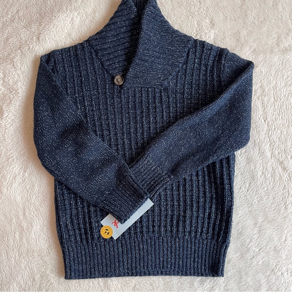 Cat & Jack BLue Mock Turtleneck Sweater Kids Size 4T NWT